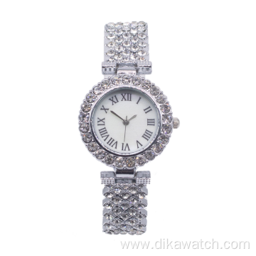 Fashion Set Women Watches Luxury Rhinestone Ladies Quartz Wrist Watch Bracelet Set